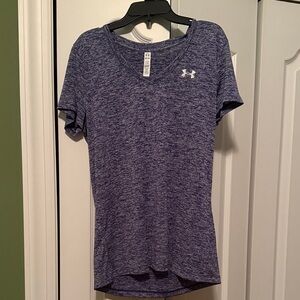 Under Armour Women's Short Sleeve Heathered Tee - Blue